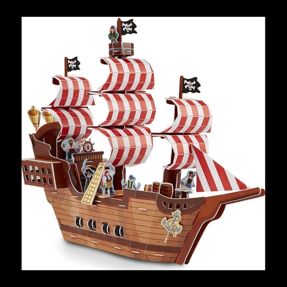 Cardboard 3d pirate ship - Picture 2 of 3